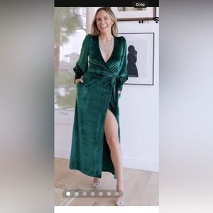Lady gang fake rich velvet dress.